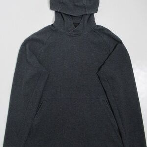 Lululemon Men's At Ease Hoodie Heathered Black / Black Knit Size L